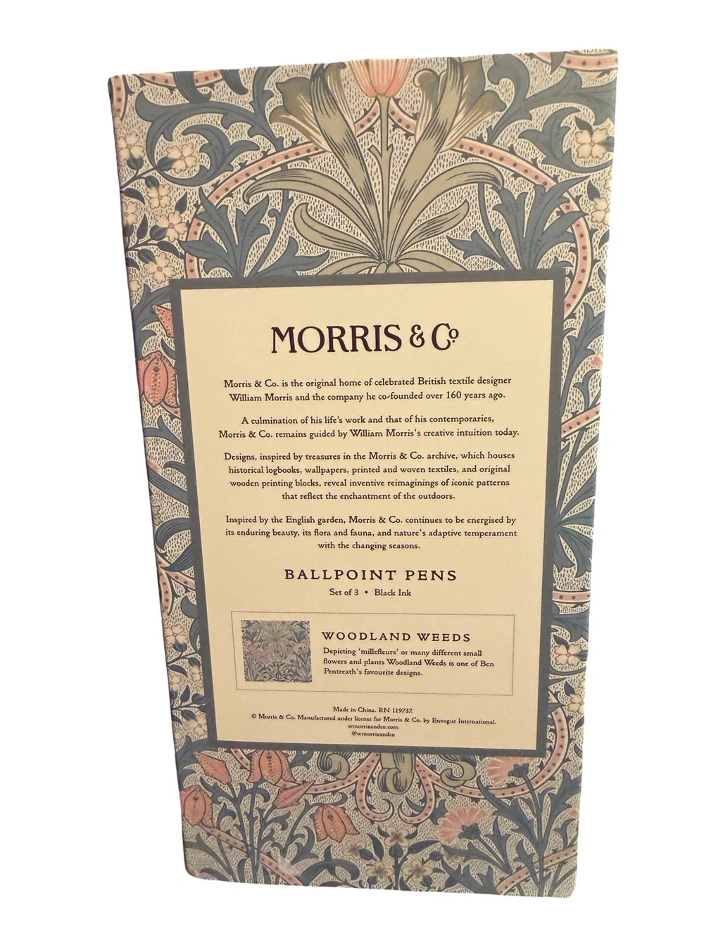 Morris & Co NWT Woodland Weeds Floral Journal  8 Piece Set Office